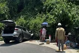 Ô tô lao xuống mương đèo Hòn Bà, 6 người gặp nạn