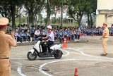 Gần 2.000 học sinh lớp 10 ở Tây Ninh được tập huấn kỹ năng lái xe an toàn