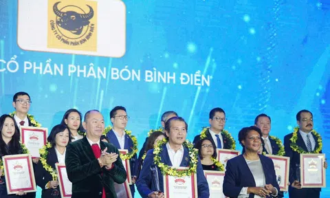 Phân bón Bình Điền tiếp tục đạt danh hiệu "Top 50 doanh nghiệp xuất sắc nhất Việt Nam năm 2024".