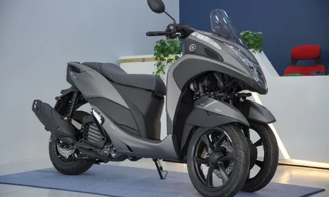 Cận cảnh mẫu xe tay ga Yamaha có ‘bánh kép’ độc lạ