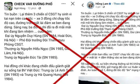 Cục CSGT lên tiếng về thông tin "3 chiến sĩ CSGT hy sinh trên cao tốc"