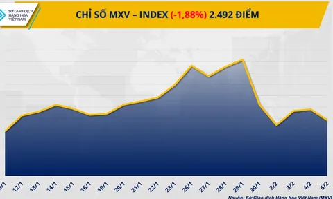 THỊ TRƯỜNG HÀNG HÓA: Giá bạc lao dốc hơn 9%, MXV-Index mất mốc 2.500 điểm