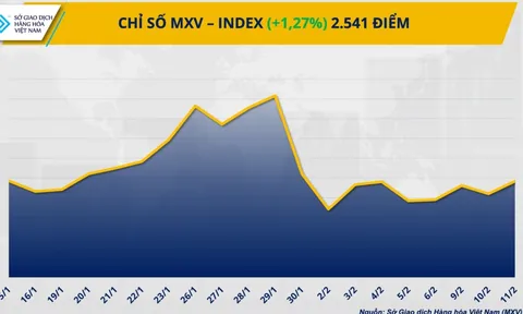 THỊ TRƯỜNG HÀNG HÓA: MXV-Index quay lại vùng cao nhất kể từ đầu tháng 2