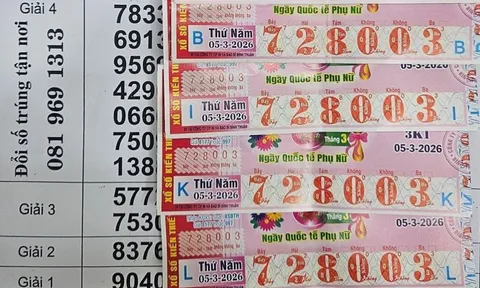 Sáng 6-3, lộ diện người trúng 2 giải độc đắc của xổ số miền Nam