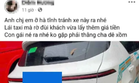 Nữ hành khách đăng bài "tố" tài xế có hành vi sàm sỡ gây xôn xao dư luận