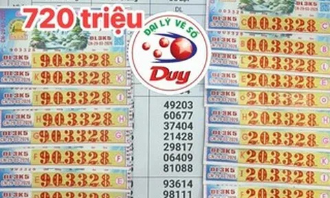 Chiều 30-3, đại lý thông tin về nhiều người trúng thưởng xổ số miền Nam