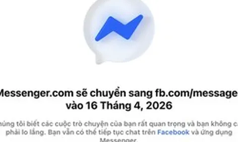 Facebook chính thức đóng cửa Messenger trình duyệt web từ 16-4