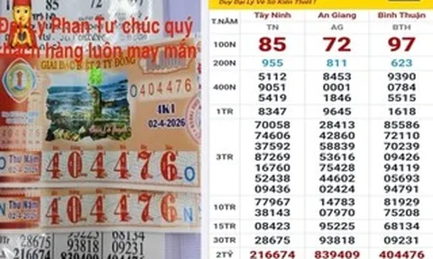 2 giải độc đắc xổ số miền Nam lộ diện vào sáng sớm 3-4