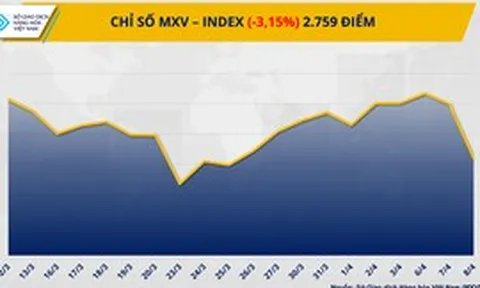 Lực bán áp đảo ở nhóm năng lượng kéo chỉ số MXV-Index đánh mất vùng 2.800 điểm