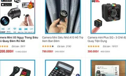 Camera quay lén được bán tràn ngập trên mạng