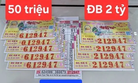 Chiều 27-4, lộ diện nơi trúng 3 giải độc đắc xổ số miền Nam