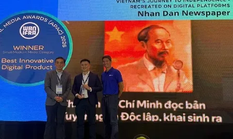 Báo Nhân Dân đoạt "cú đúp" tại giải Báo chí Kỹ thuật số châu Á 2026