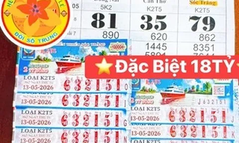 Ba giải độc đắc và an ủi xổ số miền Nam lộ diện vào chiều 14-5