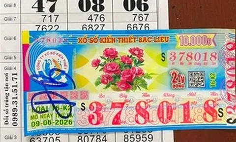 Xổ số miền Nam: 15 vé Bạc Liêu trúng độc đắc đang được đại lý tìm kiếm