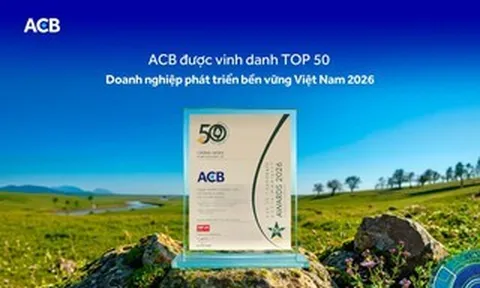 ACB được vinh danh Top 50 Doanh nghiệp phát triển bền vững tiêu biểu