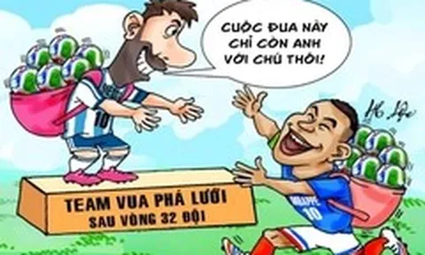 Messi và Mbappe cạnh tranh gay gắt danh hiệu vua phá lưới