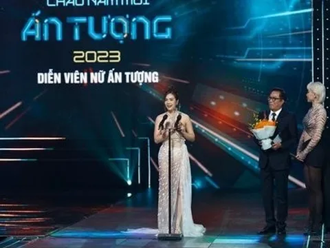 Huyền Lizzie bật khóc, giành giải diễn viên ấn tượng ở VTV Awards 2022