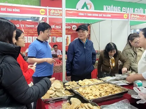 Đặc sản 3 miền tràn ngập hội chợ Tết, người Hà Nội nườm nượp mua sắm