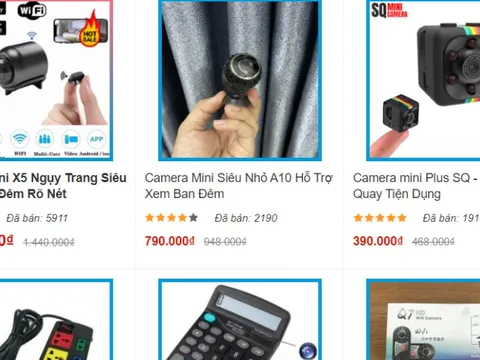 Camera quay lén được bán tràn ngập trên mạng