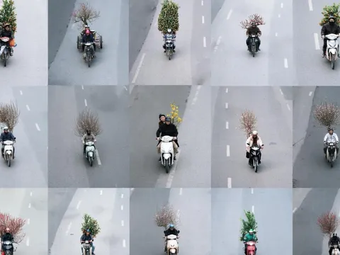 Bộ ảnh “Chở Tết về nhà” chụp trong một buổi chiều gây bão mạng