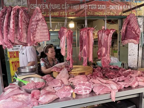 Giá thịt heo ở chợ lẻ cao gần gấp đôi chợ đầu mối