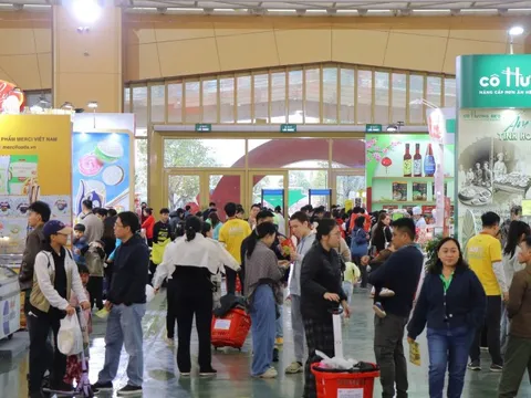 Một hội chợ Tết "hút" nửa triệu lượt khách, bán ra cả tấn giò chả