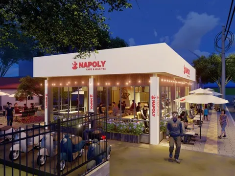 Napoly khai trương quán cà phê nhượng quyền đầu tiên tại Campuchia