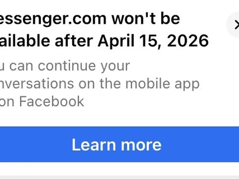 Mới sáng mùng 1 Tết, Facebook bất ngờ thông báo khai tử Messenger.com