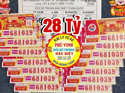 Xổ số miền Nam: Sáng 1-3, lộ diện khách hàng trúng độc đắc 18 vé Bình Phước và Long An