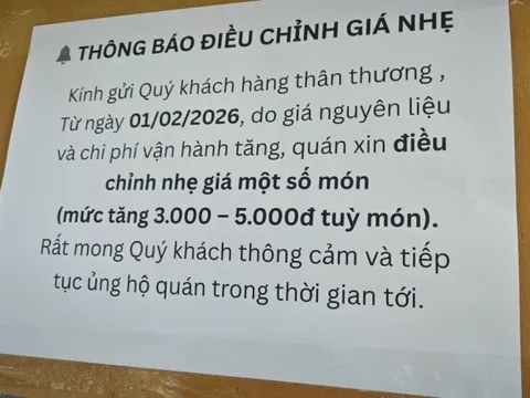 Hàng quán ở TPHCM tăng giá sau Tết