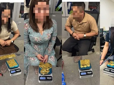 Hải quan Nội Bài phát hiện 4 người cất giấu hơn 12 kg kim loại nghi vàng