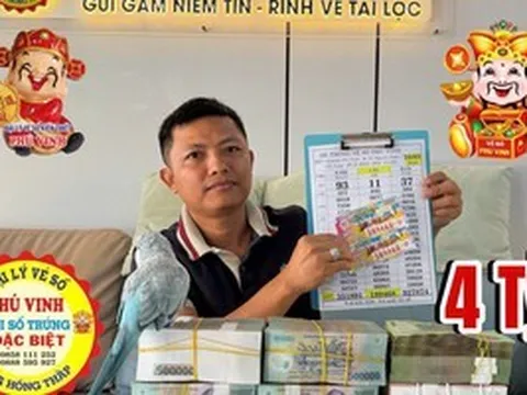 Xổ số miền Nam: Đại lý tìm người trúng độc đắc 14 tờ vé số