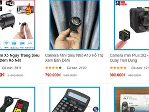 Camera quay lén được bán tràn ngập trên mạng