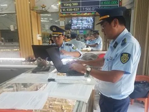 9 doanh nghiệp kinh doanh vàng bị xử phạt gần 580 triệu đồng