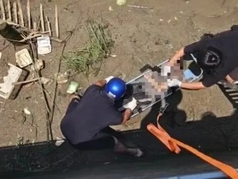 Phát hiện thi thể nam giới trôi dạt vào bờ sông Dinh