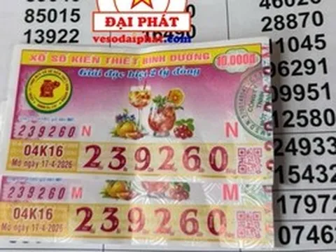 Xổ số miền Nam: Trưa 18-4, lộ diện khách hàng ở TPHCM trúng độc đắc vé số Bình Dương