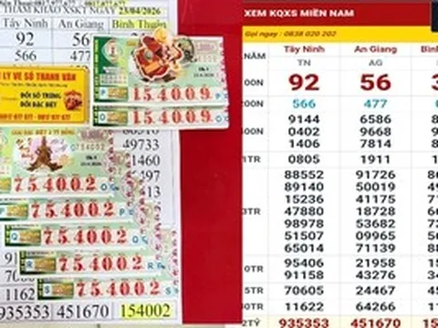 Sáng 24-4, nhiều người ở TPHCM, Vĩnh Long và Cần Thơ trúng xổ số miền Nam