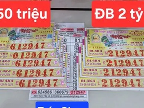 Chiều 27-4, lộ diện nơi trúng 3 giải độc đắc xổ số miền Nam