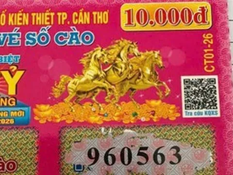 Vừa tung 4 triệu vé, xổ số cào Cần Thơ lộ diện người trúng giải độc đắc