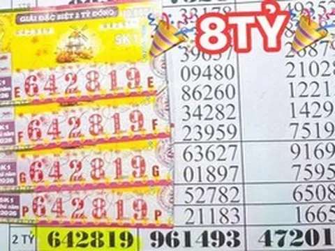 Chiều 8-5, hai giải độc đắc xổ số miền Nam xuất hiện ở  2 tỉnh