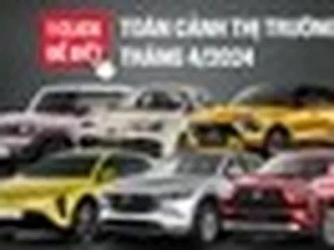 Doanh số ô tô tháng 4/2026: Toyota Veloz Cross bất ngờ dẫn đầu nhóm xe xăng dầu, VinFast áp đảo chiếm trọn 5 vị trí top đầu