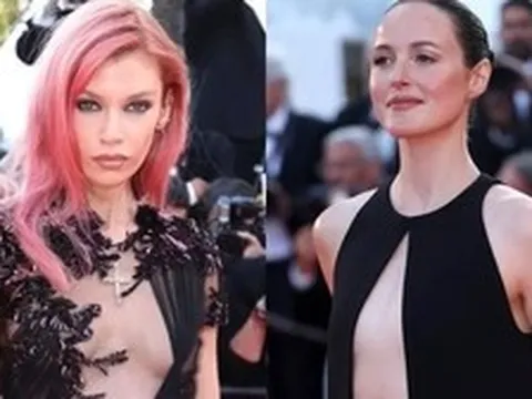 Váy xuyên thấu, hở bạo trên thảm đỏ Cannes ngày cuối