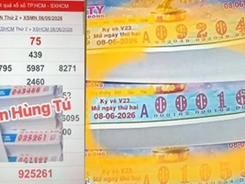 Hai cây vé xổ số miền Nam bất ngờ cùng trúng tại 1 tỉnh