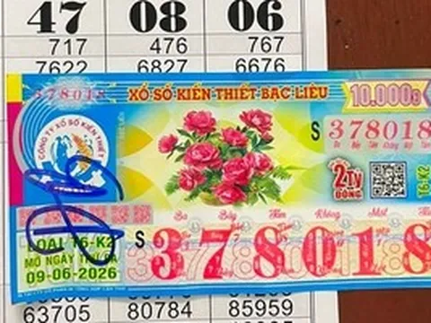 Xổ số miền Nam: 15 vé Bạc Liêu trúng độc đắc đang được đại lý tìm kiếm