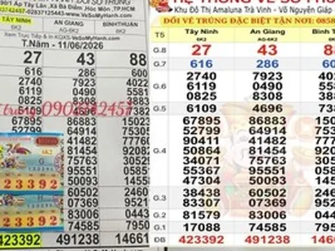 Xổ số miền Nam ngày 11-6: Hai giải độc đắc lộ diện sớm ở TPHCM và Cần Thơ