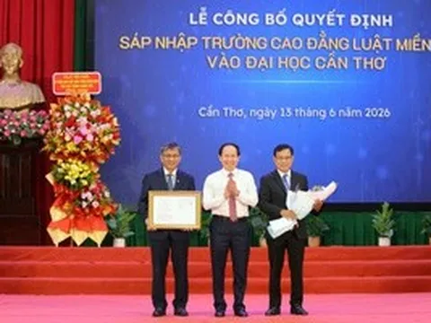 Sáp nhập Trường Cao đẳng Luật miền Nam vào Đại học Cần Thơ